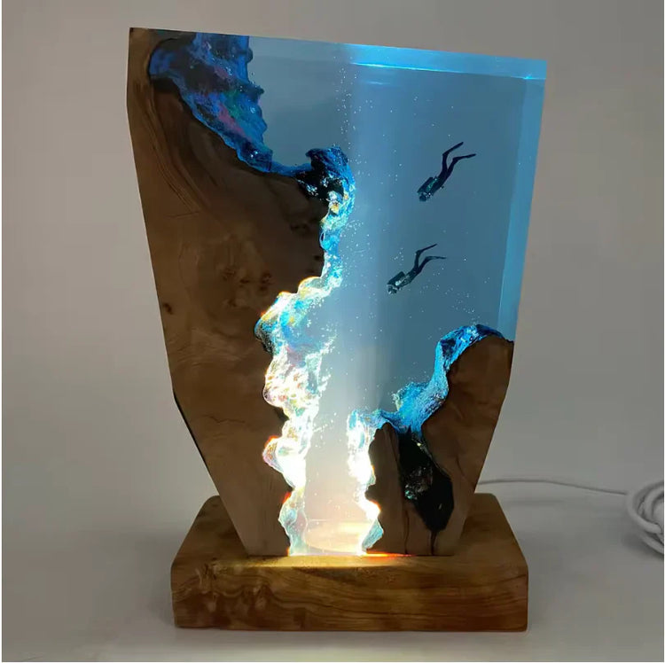 Divers Resin Lamp